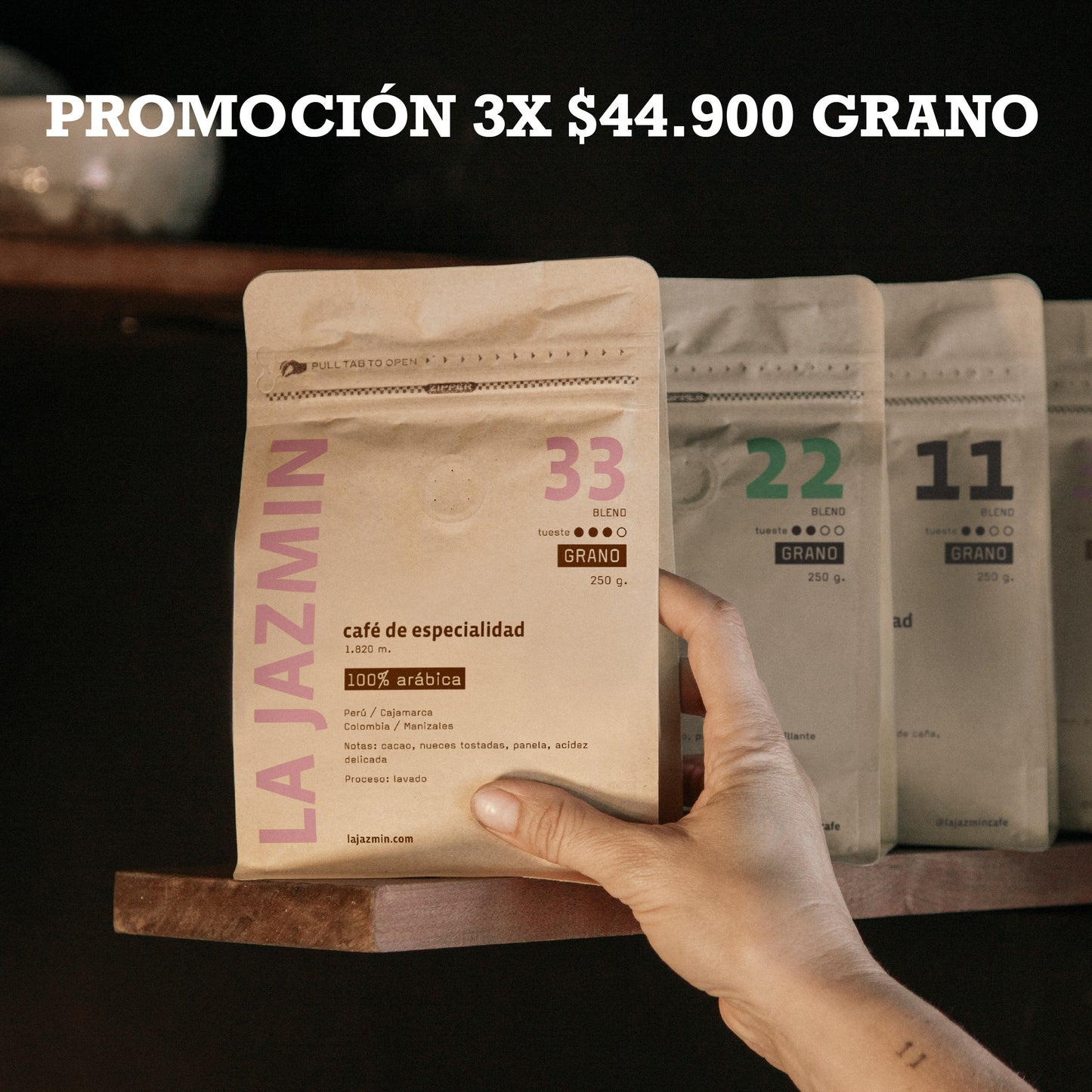 PROMOCIÓN CAFÉ GRANO 3X$44.900