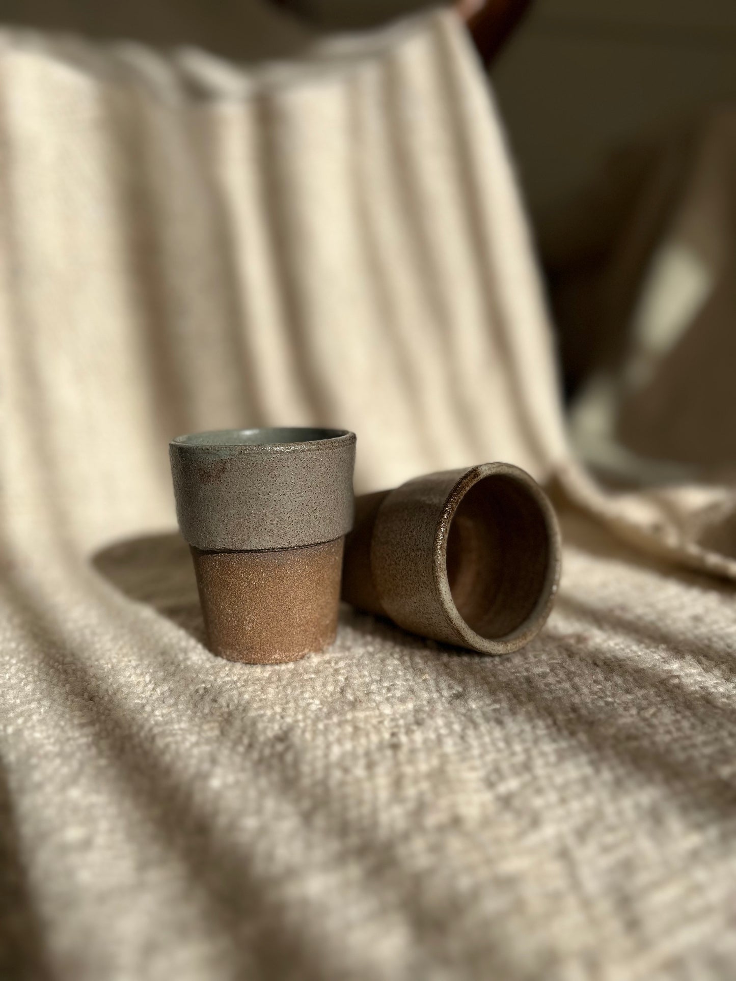 DOS VASOS DE CERÁMICA